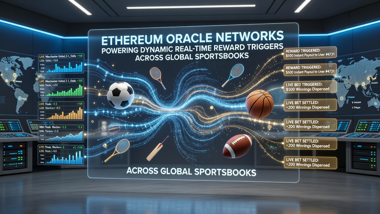 Ethereum-Orakelnetzwerke unterstützen Echtzeit-Belohnungsauslöser in internationalen Sportsbooks