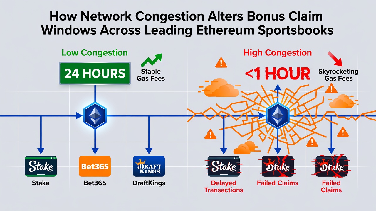 Diagramm der Transaktionsbestätigungszeiten bei Ethereum-Sportsbooks während Netzwerküberlastung im August 2026