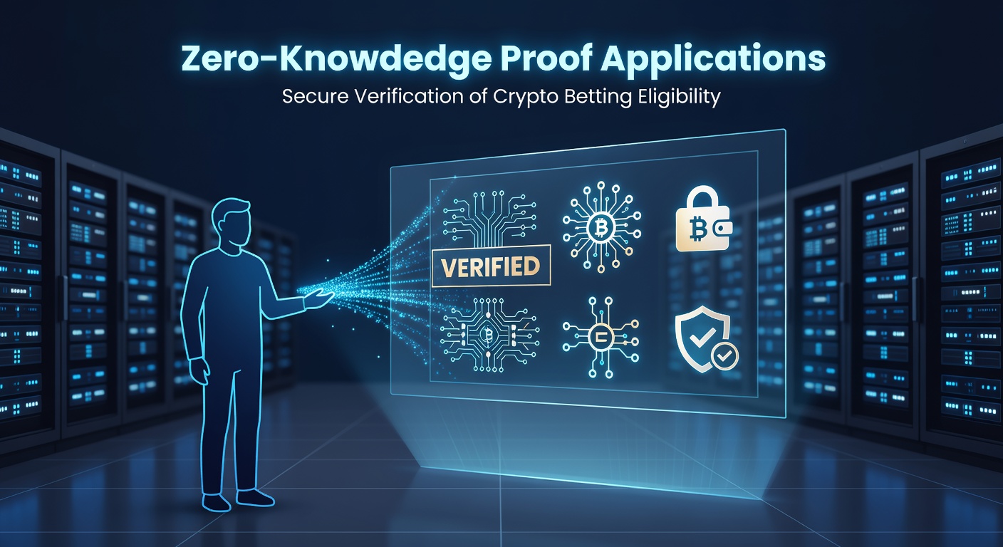 Illustration der Anwendung von Zero-Knowledge-Proofs bei der sicheren Verifizierung von Krypto-Wettberechtigungen